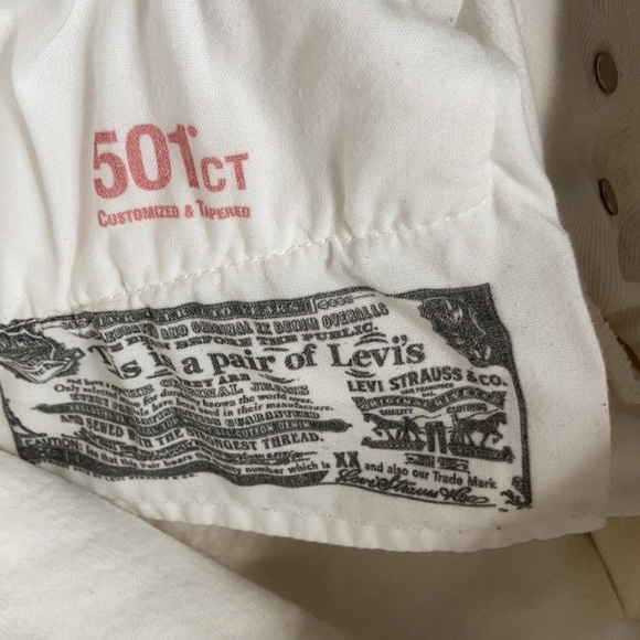 Levi’s white distressed 501 Jeans Size 29 x 32 - Picture 12 of 15